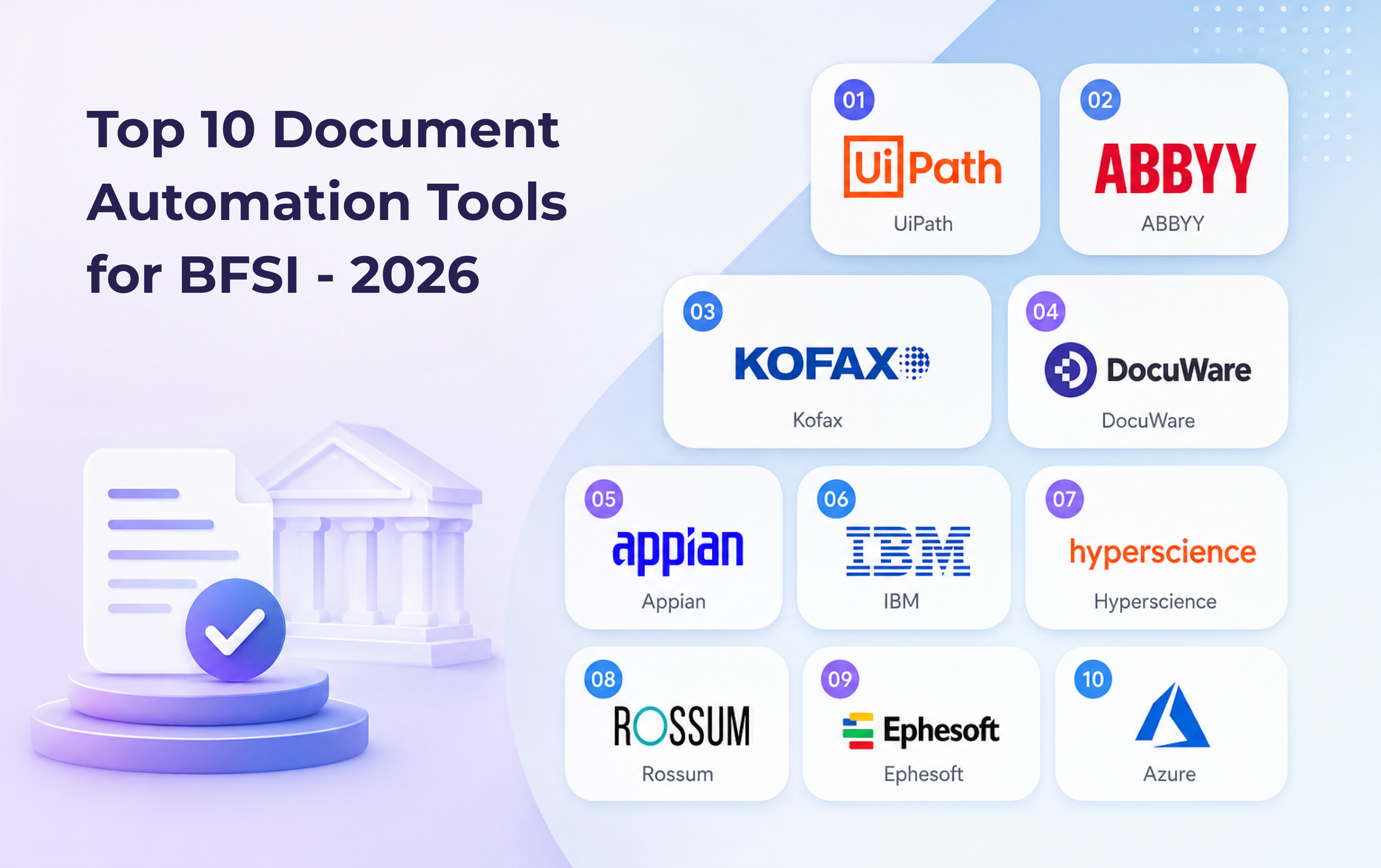 Top 10 Document Automation Tools for BFSI